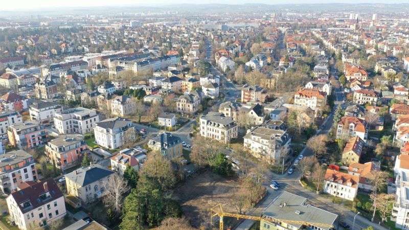 Baufeld von oben