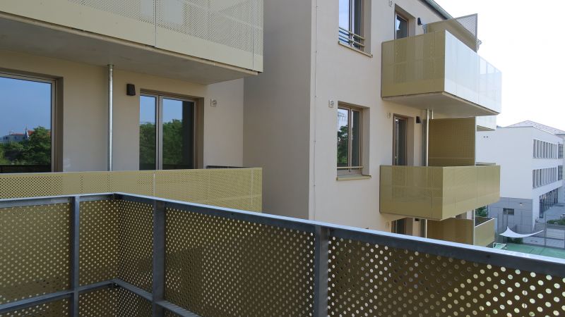 Foto vom Balkon Hofseite Fröbelstraße