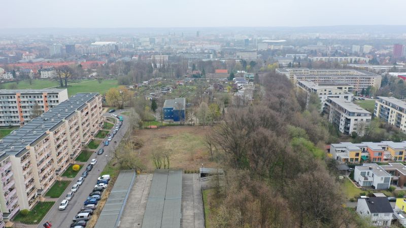 Baugrundstück von oben