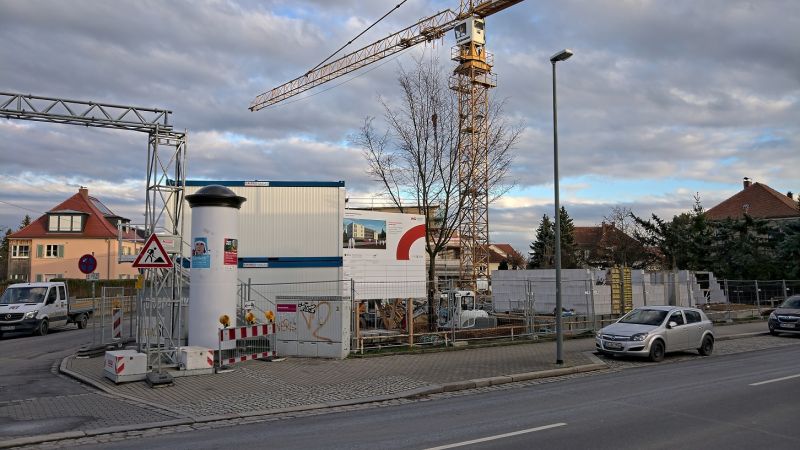 Baustellenschild