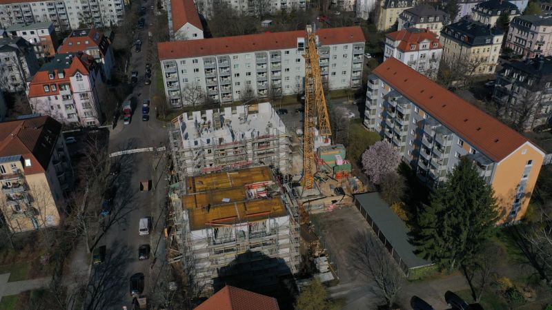 Baustelle von oben
