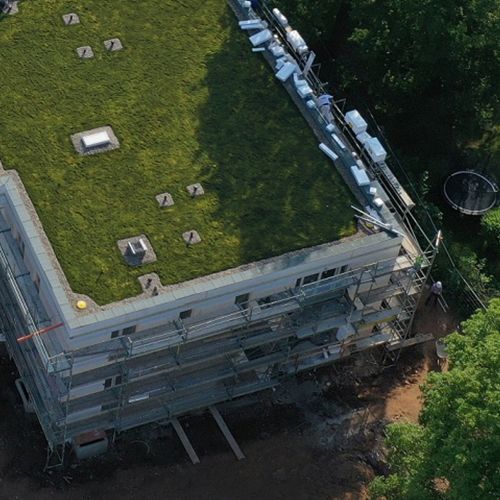 Wohnhaus mit Dachbegrünung