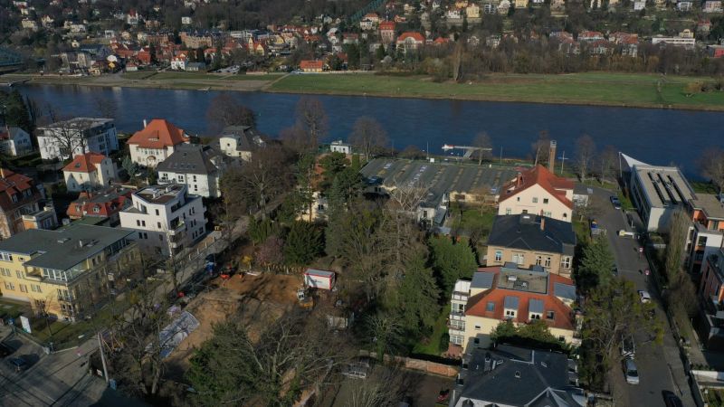 Baufortschritt von oben